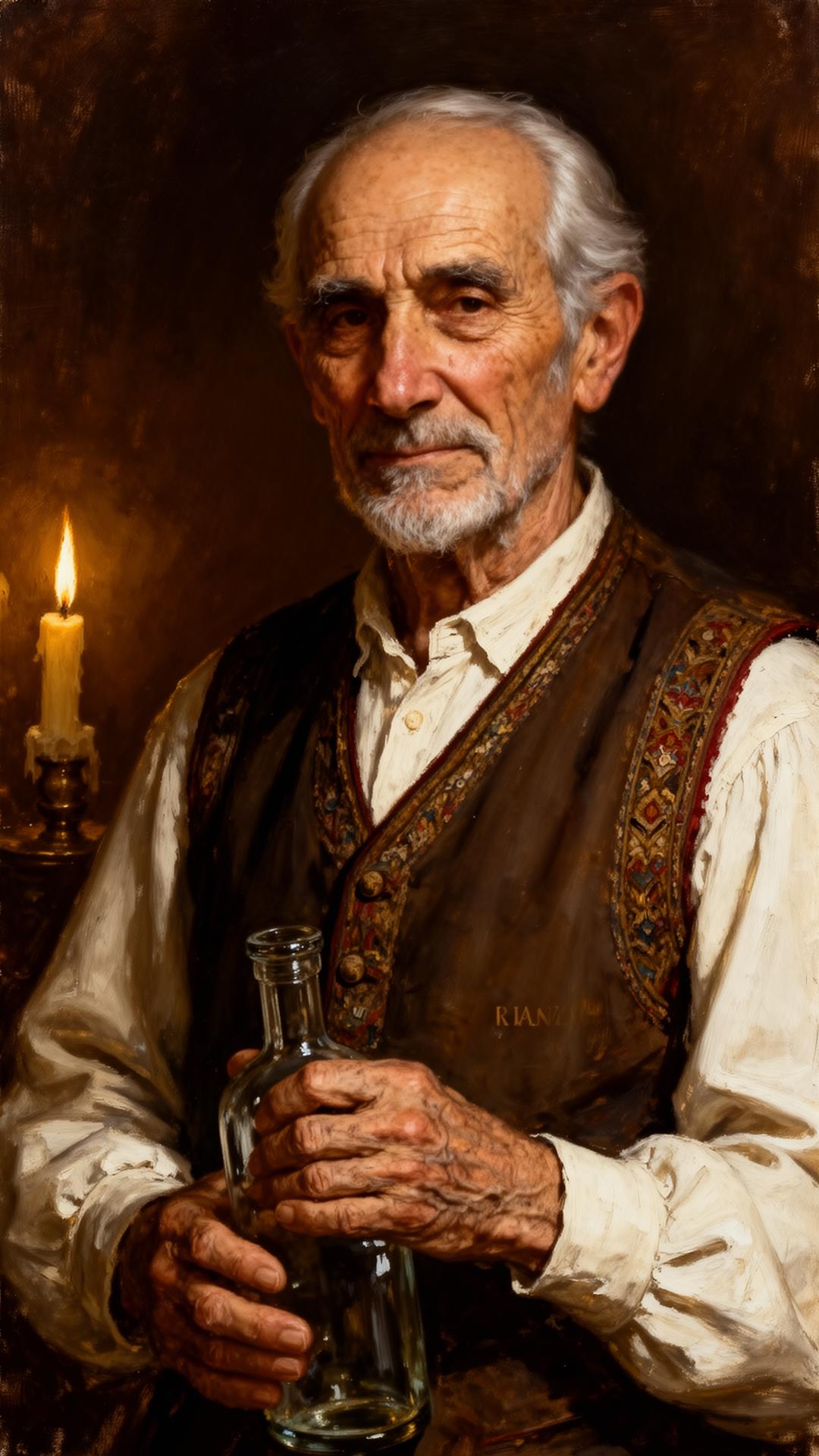 Retrato em óleo de Gioachino Cantelli